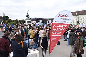 Klimaprotest am Wiener Heldenplatz im September 2021