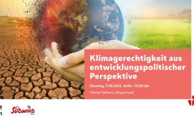 Einladung zur EZA-Tagung der Stadt Wien: Klimagerechtigkeit aus entwicklungspolitischer Perspektive